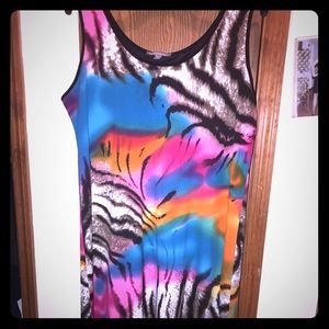 Women's Plus Size Lined Sleeveless Dress